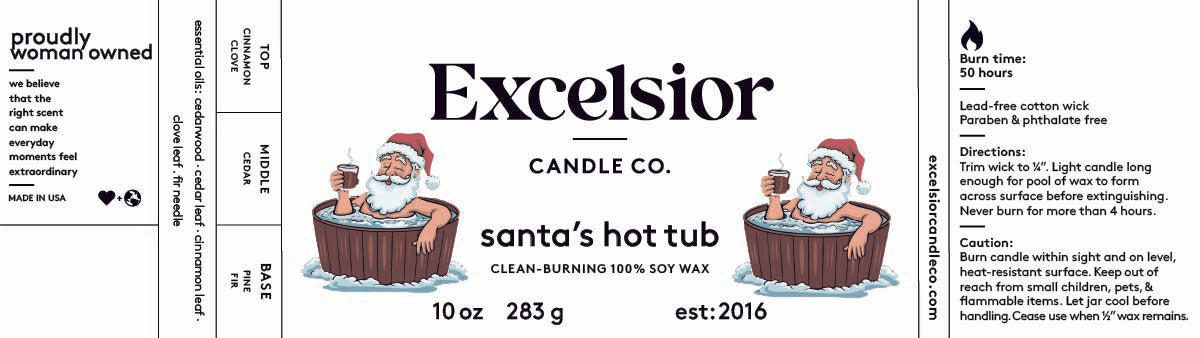 Santa's Hot Tub Soy Candle
