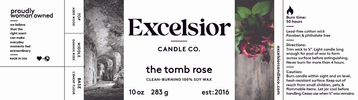 The Tomb Rose Soy Candle